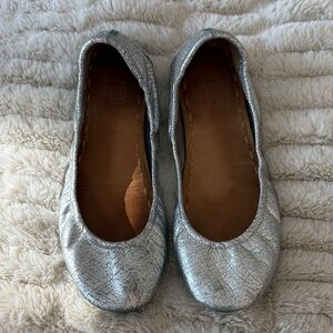 Tieks Silver Ballet Flats Size9